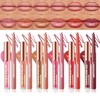 6 x Matte Lip Liner with 6 Nourishing Lip Oil