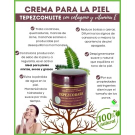 Crema De Tepezcohuite (tepezcobark), Con Colágeno (colageno)
