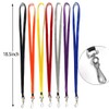 100 Pack Blue Lanyards Swivel Hook Flat Neck Lanyard with