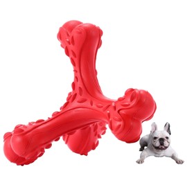 CVALIN Dog Chew Toys for Aggressive Chewers Large Breed,Indestructible Bones Toy，Durable Cleaning Toothbrush Natural Rubber Dog Toys