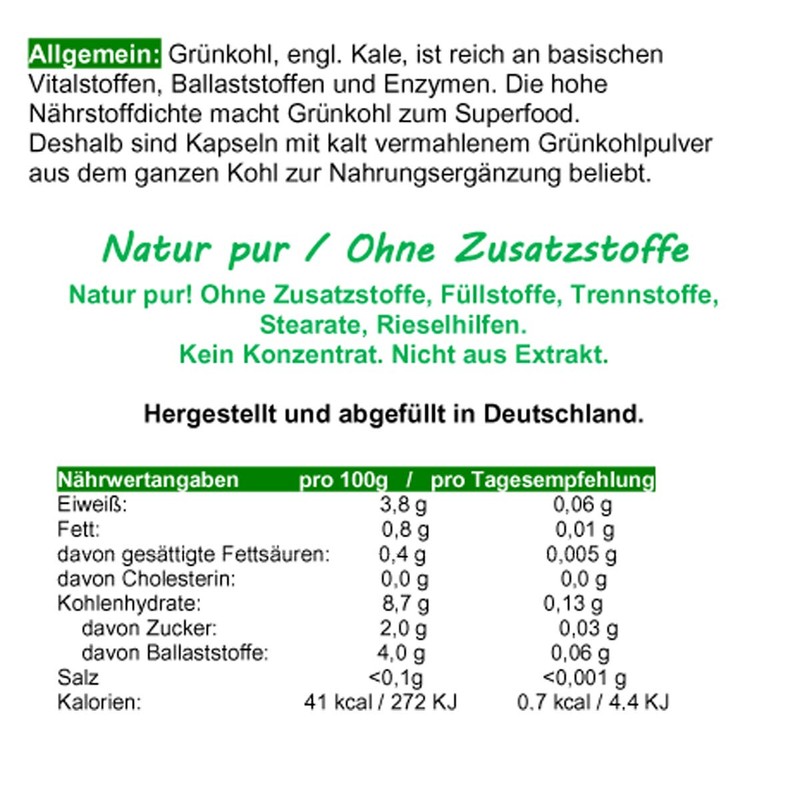 Green Cabbage Vital Substance Champion & Superfood 360 (3 x