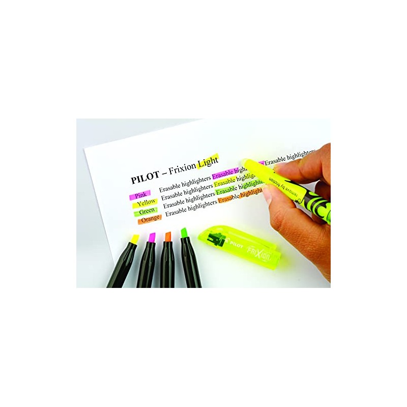 Pilot Frixion Light Erasable Highlighter - Yellow, Pack of 12