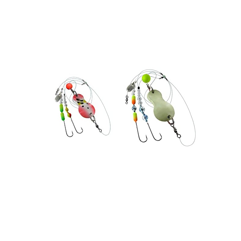 Set of 2 Butt Spoons by Jenzi, Flatfish Blinker Assembled