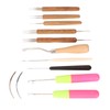 12pcs Dreadlocks Tool Set Dreadlocks Crochet Hook Hair Locking Tool