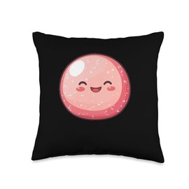 Sakura Mochi Smiling Kawaii Throw Pillow