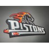 Detroit Pistons Iron On Patch Throwback Vintage
