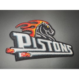 Detroit Pistons Iron On Patch Throwback Vintage