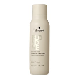 Schwarzkopf Professional BLONDME Bond Repair Nourishing Conditioner Hair Conditioner With Lightweight Formula Almond Oil White Tea Deeply Nourishing Hydrating And Detangling 250 ml