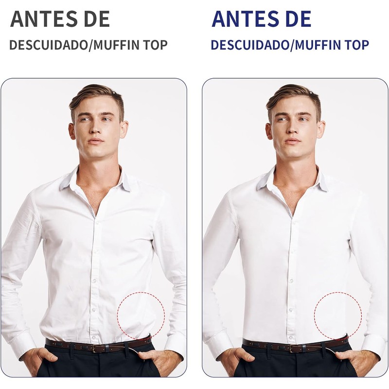 Sujetadores Elásticos Camisa Hombres Oficina Talla Única Con Antideslizante Abrazaderas
