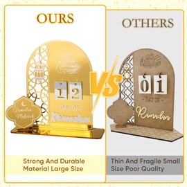 Ramadan Calendar, Ramadan Decoration Eid Mubarak Calendar, Acrylic Ramadan Calendar, Children, 30 Days Calendar, Ramadan Countdown, DIY Ramadan Calendar, Home Party Decoration, Ornament, Gifts, Home,