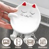 TBWHL Cat Shaped Spoon Rests 2pcs (Red & Yellow)