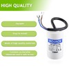 BOJACK 20 uF 450V AC 20 MFD CBB60 Wire Lead
