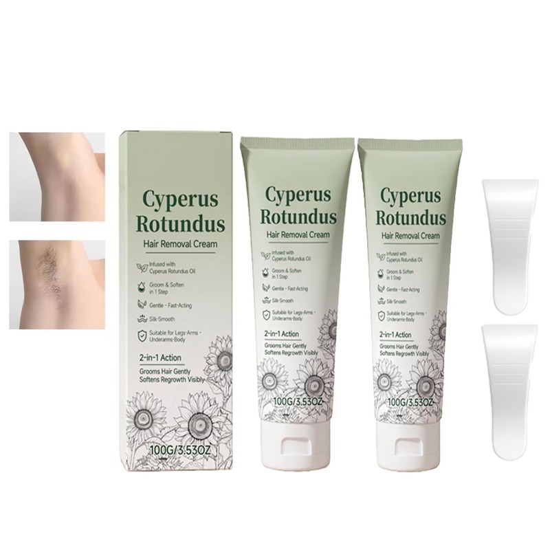 Crema Depilatoria 2 en 1 para Mujer, con Ingredientes Naturales