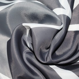 Tennove Shower Curtain 200x200cm Geometric Bathroom Curtain Waterproof Thick Polyester Fabric Long Shower Curtain Washable Bathtub Curtain with Hooks, Weighted Hem, Black