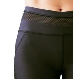 Manduka Women's Mesh Shorts, Black, Large