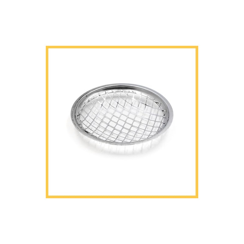 REPAIROCK 5.5 Inch Dia Chrome Metal Motorcycle Headlight Mesh Grill