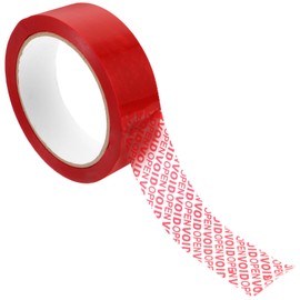 TEHAUX 1Roll Tamper Evident Tape Security Packing Tape with Voidopen Feature Meters Anti-tampering and Theft Deterrent for Business Packaging and Storage