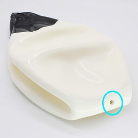 X-Haibei Pair of Boat Fenders Ball Round Anchor Buoy, Dock Bumper Ball Inflatable Vinyl Shield Protection Marine Mooring Buoys (White, A38(D14.9*H17.8 INCH))