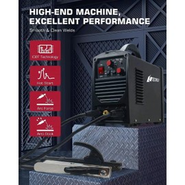 TECWELD Arc Stick Tig welder Multiprocess Welding Machine (Black)