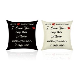 XMNIVATE 2 Pillowcases, Boyfriend Pillowcase, Girlfriend Pillow, Valentine's Day Cushion, Boyfriend Pillow, Valentine’s Day Gift for Men, Romantic Gift for Girlfriend