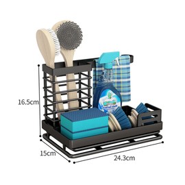 Hsthe Sea Sponge Holder Sink Tidy Kitchen Brush Holder Cleaning Organiser Kitchen Utensil Holder Countertop