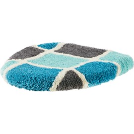 REDBEST Los Angeles Toilet Lid Cover 47 x 50 cm Turquoise