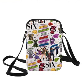 KEYCHIN Six Queen Crossbody Bag Six Queen Fans Gifts Six Queen Theatre Shoulder Bag Musical Six Queen Merch, Six-cb