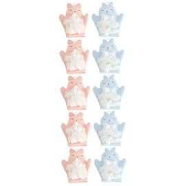 Minkissy 10pcs Bubble Makers Boys and Girls Bath Towel Hooded Cloak Double Sided Bath Shower Gloves for Body Cleaning