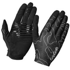 GripGrab Rebel Full Finger Summer Mountain Bike Gloves Unpadded MTB Gravel Bike Cycling Gloves Anti-Slip Off-Road Glove