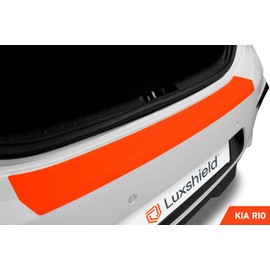 Luxshield Car Bumper Protector Set for Kia Rio 4 (IV) YB I 2017-2024 - Rear Bumper guards for cars, anti scratch, Paint Protector For Sill Lip - Carbon Black