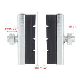 X AUTOHAUX 2 Pair Bike Brake Pads Bicycle Block Shoes Pads Mountain Bike MTB 40mm for 26 Inch Bike Tire