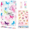 WERNNSAI Kids Diary Set, Girls Unicorn Diary with Lock, Secret