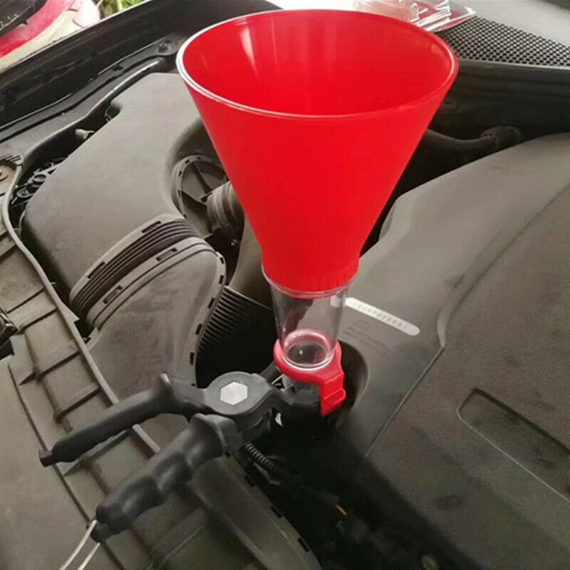 Universal Car Engine Oil Funnel Adjustable Gasoline Special Funnel Filling