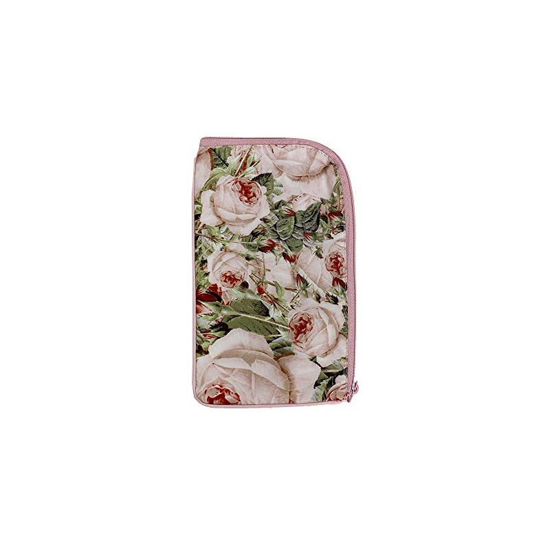 Multi Pouch Rudoute Rose Pastoral Pattern Mask Pouch Case