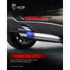 MZS Exhaust Tip, Stainless Steel 2.5" Inlet 4" Outlet 17"