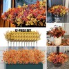 12 Plantas Artificiales con Flores para Decoración al Aire Libre