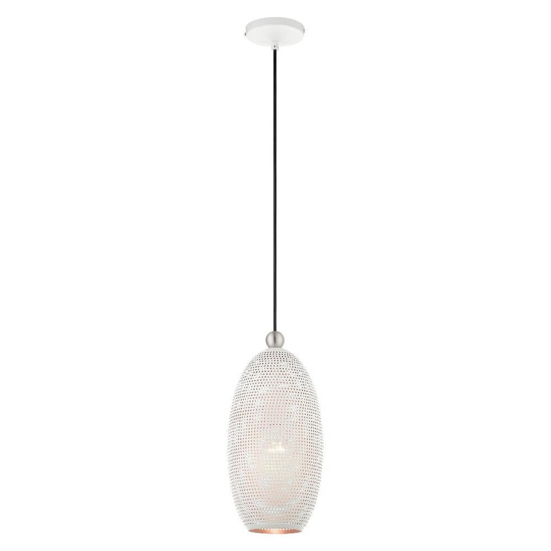 Livex Lighting 49101-80 1 Light Nordic Gray Pendant