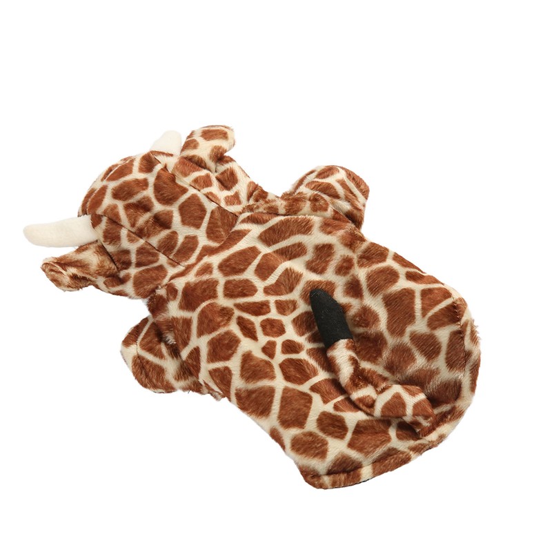 Dog Hoodie Winter Jacket Cute Fun Giraffe Design Warm Puppy