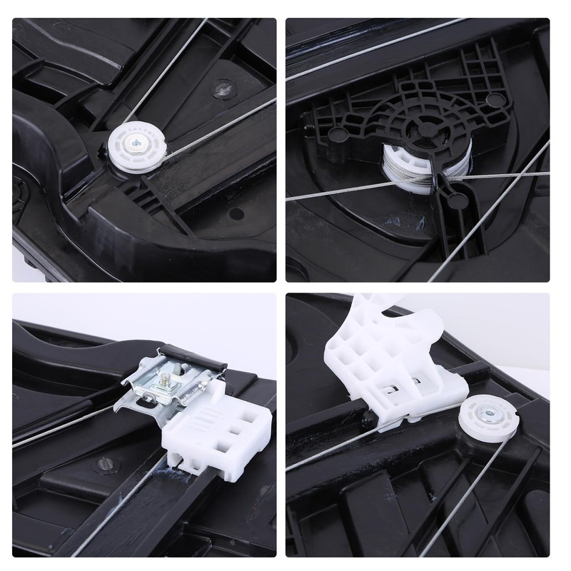 Slakerbe Front Left Window Regulator with Motor, 82471-D3011 82471-D3010 Power