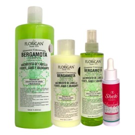 Shampoo Bergamota, Acondicionador Y Tónico  Suero Capilar                                                                                             