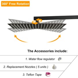 BESy 16 Inch Rain Shower Head, 16" Square Rainfall & High Pressure Stainless Steel Bath Showerhead, 1/16" Ultra Thin, Waterfall Full Body Coverage with Silicone Nozzle, Oil Rubbed Bronze Finish