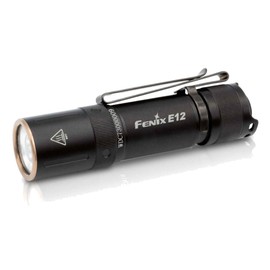 FENIX Light Black 77mm Portable EDC Flashlight CA18 LED Brightness Up to 160 Lumens E12 V2.0