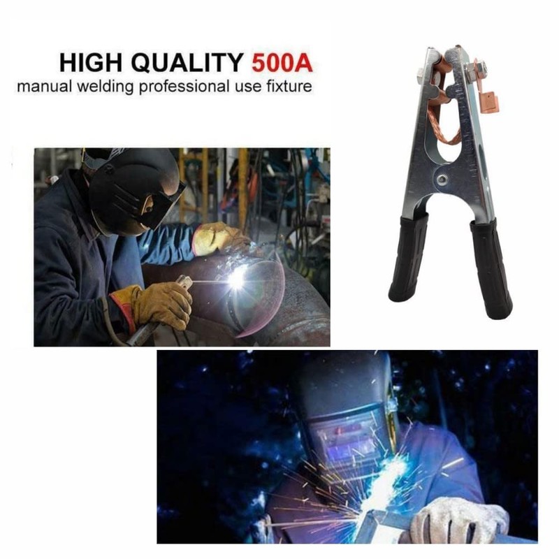 ZHOMAIFU Welding Machine Ground Clamp 500A Electroplated Welding Earth Clip