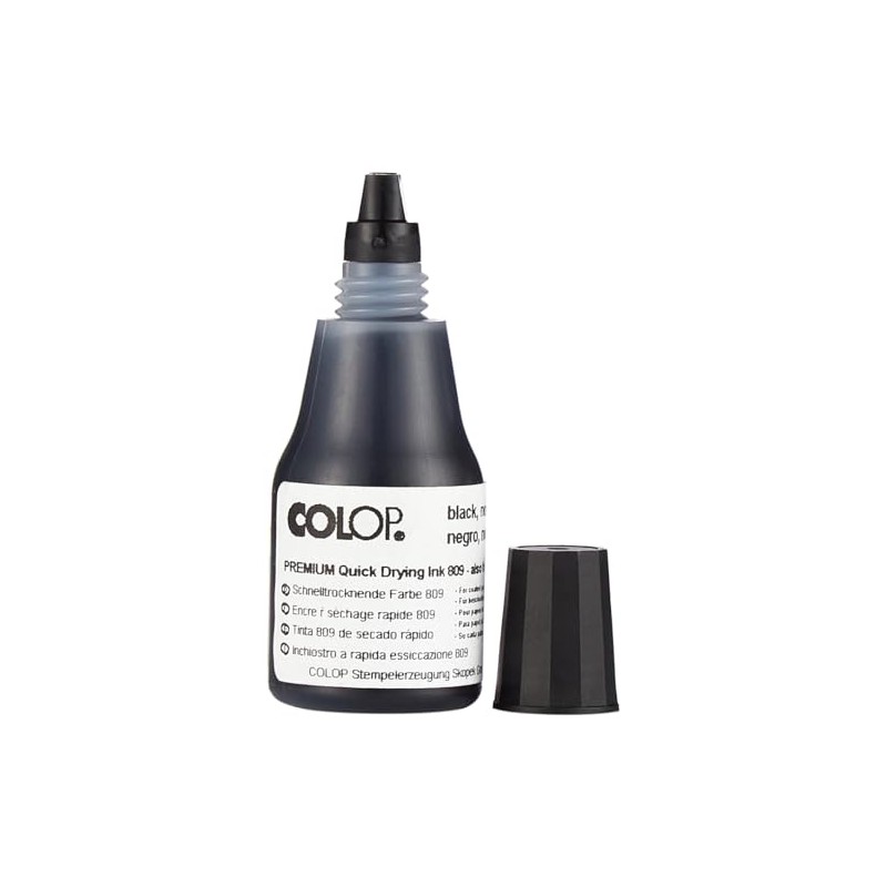 Colop Quick-drying stamp ink, black, 146228, 25 ml