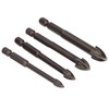 5Pcs Cross Tile Drill Bit Carbide Hex Shank Drills Bits