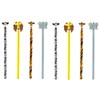 KIKKERLAND Safari Animal Pencil Set (Pack 2 of 4 Pencils)