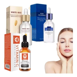 Veraly Paquete Ácido Hialurónico Facial Arrugas  Acné Serum Arroz