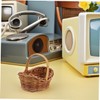 Levemolo 5pcs Handwoven Portable Basket Decorative Tiny Flower Holders with