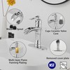 Chrome Bathroom Faucet Waterfall GGStudy Single Handle One Hole Farmhouse