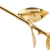 24K Gold Plated Rose Clear Texture Romantic Exquisite Long Lasting